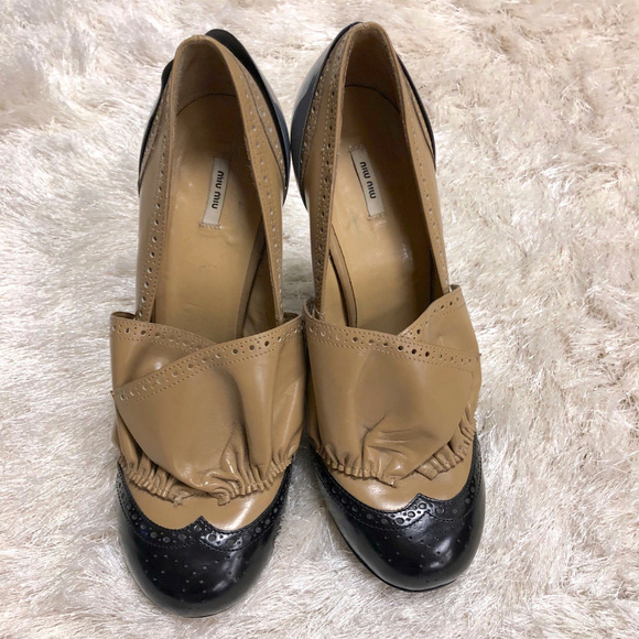 Miu Miu Three Tone Block Pumps - Picture 1 of 7